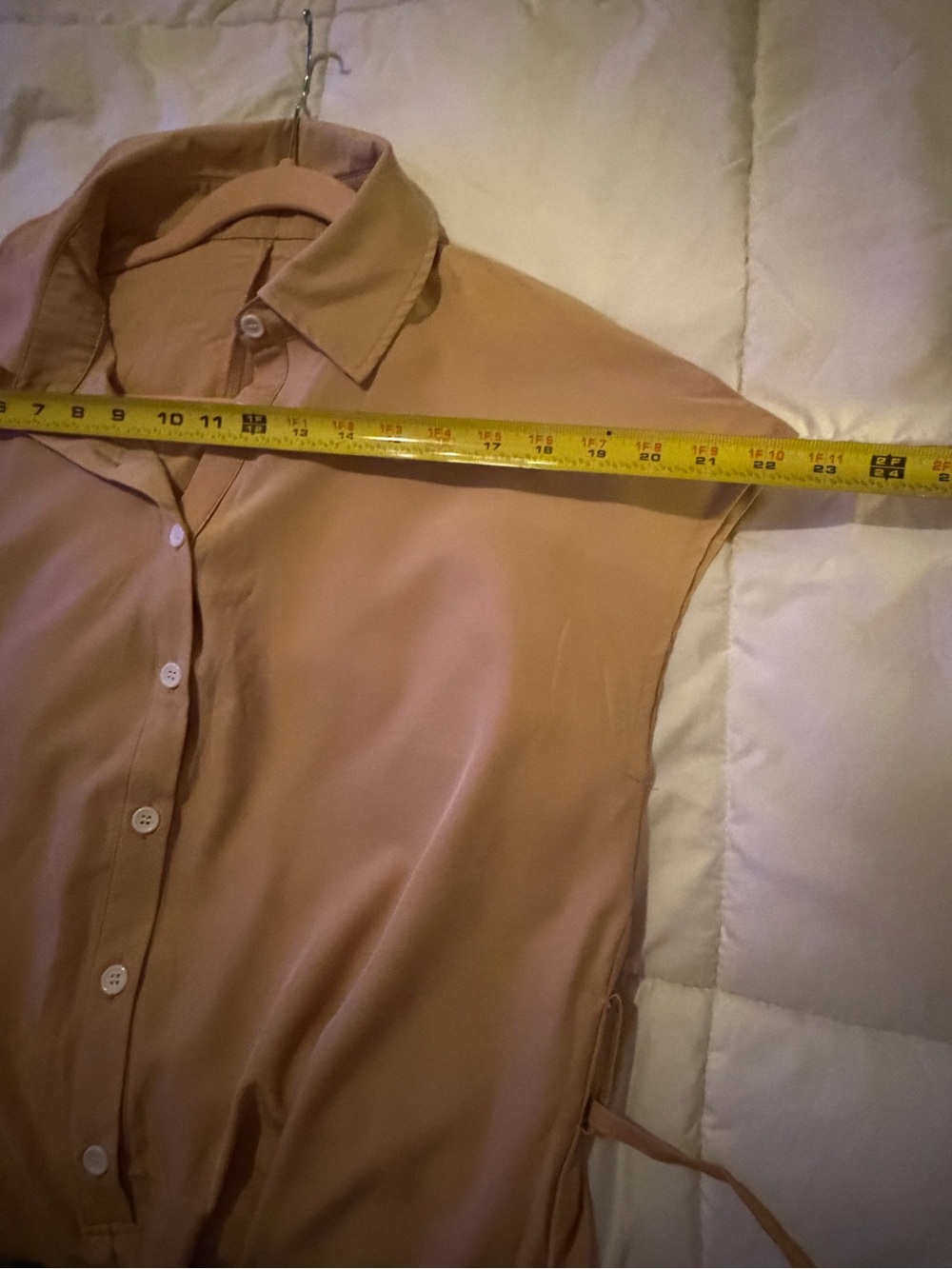Sleeveless Beige Utility Jumpsuit with Drawstring Waist - Picture 5 of 9